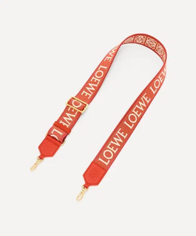 Loewe Women's Anagram Jacquard And Calfskin Strap