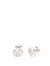 Loewe `anagram Pebble` Stud Earrings In White