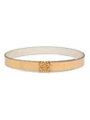 Loewe Women's Anagram Reversible Smooth Leather Belt In Gold
