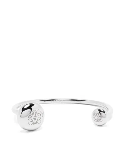 Loewe Women Anagram Silver Bracelet In Multi