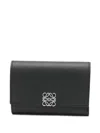 Loewe Women Anagram Small Leather Wallet In Multi