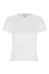 Loewe T-shirt With Anagram Embroidery Curled In White