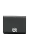Loewe Women Anagram Trifold Leather Wallet In Multi