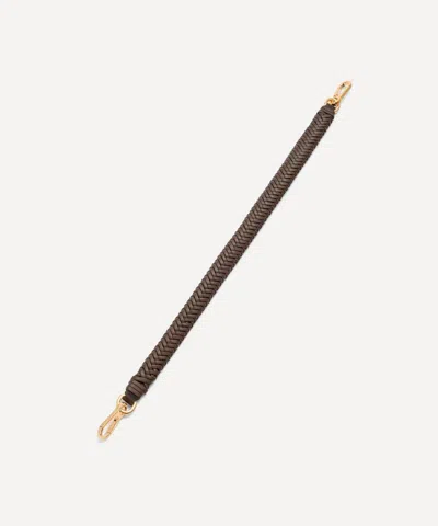 Loewe Women's Arrow Chocolate Leather Short Bag Strap In Brown