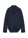 Loewe Asymmetric Button-front Shirt In Blue