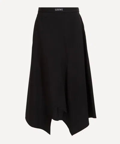 Loewe Women's Asymmetric Wool Skirt