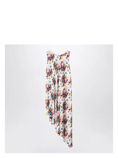LOEWE WOMEN'S ASYMMETRICAL SILK FLORAL PRINT DRESS | SIZE 38 | S540Y09XQRSI