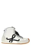 Loewe White Nylon And Suede Ballet Runner 2.0 Sneakers In Multi