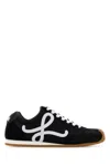 Loewe Women Black Canvas And Suede Ballet Runner 2.0 Sneakers
