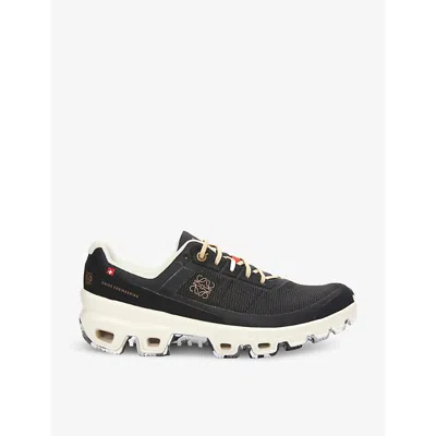 Loewe + On Cloudventure Recycled-canvas And Mesh Sneakers In Black