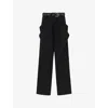 Loewe Draped Trousers In Cotton In Black