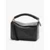 Loewe Womens Black Puzzle Small Leather Shoulder Bag In Black