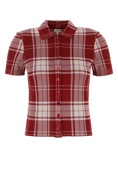 Loewe Women Camicia In Redwhite