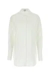 Loewe Camicia In Popeline Bianco  Donna In Multicolor