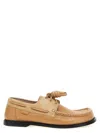 Loewe X Paula's Ibiza Suede Campo Boat Shoes In Brown