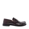 Loewe Campo Collapsible-heel Croc-effect Leather Loafers