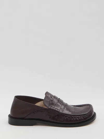 Loewe Women Campo Moccasins In Brown