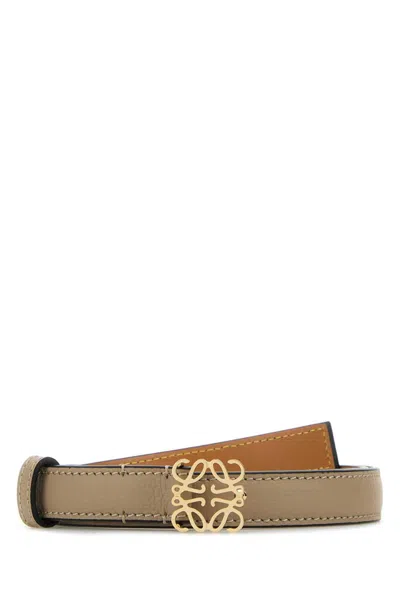 Loewe Women Cappuccino Leather Belt