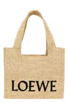 Loewe Slit Tote Bag In Cream
