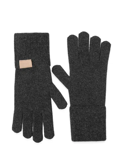 Loewe Women Cashmere Gloves In Black