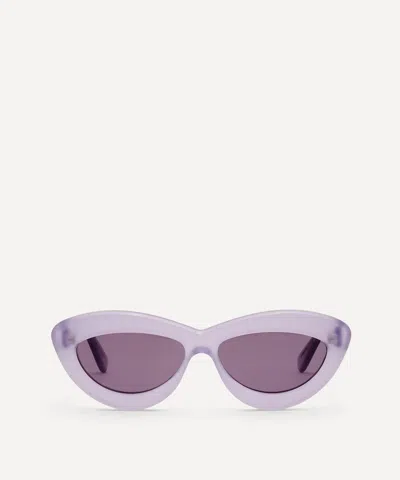Loewe Women's Cat Eye Acetate Sunglasses In Lilac