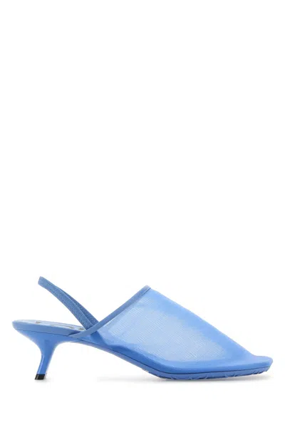 Loewe Women Cerulean Blue Mesh Petal Pumps