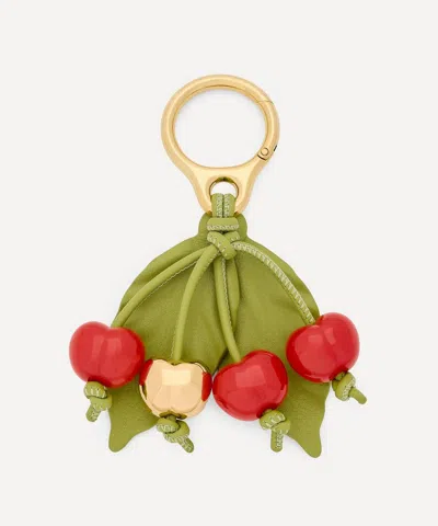 Loewe Women's Cherry Bag Charm In Green