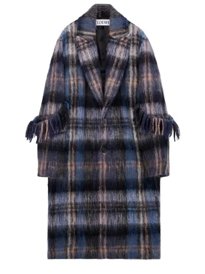 Loewe Women Coat In Blue
