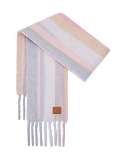 Loewe Women's Colorblocked Striped Alpaca-blend Scarf