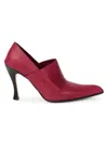 Loewe Comic Leather High-cut Pumps In Cherry