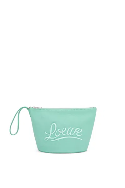 Loewe Women's Cosmetic Pouch In Fresh Mint