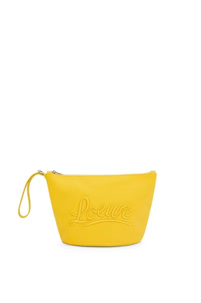 Loewe Women's Cosmetic Pouch In Yellow