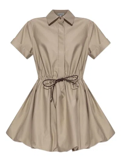 LOEWE LOEWE WOMEN COTTON BLEND SHORT DRESS