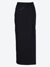 Loewe Deconstructed-design Midi Skirt In Black