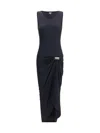 Loewe Women Cotton Tank Top Dress In Black