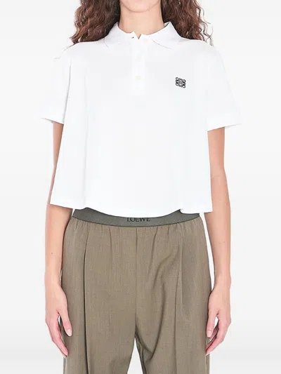 LOEWE LOEWE WOMEN COTTON TRAPEZE POLO SHIRT
