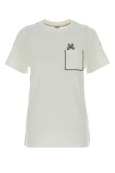 Loewe Women's Cotton T-shirt In White