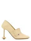 Loewe Woman Pumps Cream Size 6 Leather In Neutral