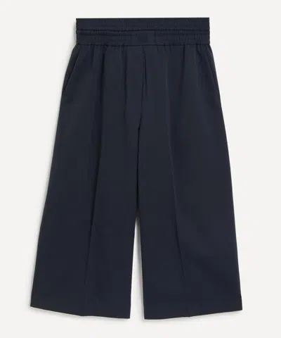 Loewe Women's Cropped Cotton-silk Trousers