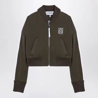 LOEWE WOMEN'S DARK BOMBER JACKET