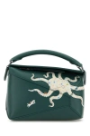 Loewe X Suna Fujita Puzzle Edge Octopus Mini Crossbody Bag In Green