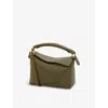 Loewe Womens Dark Khaki Green Puzzle Edge Mini Leather Cross-body Bag In Dark Khaki Green