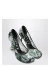 Loewe Mesh Toy Pumps With Embellished Floral Pattern