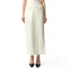 Loewe Cotton Deconstructed Midi Skirt In White
