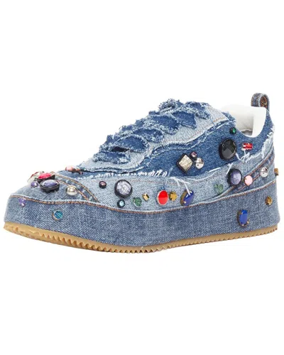 Pre-owned Loewe Women's Denim Howl's Moving Castle Sneaker (authentic Pre-loved)