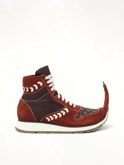 Loewe Women's Dinosaur Sneaker Hi In Red