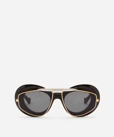 Loewe Women's Double Frame Wing Aviator Sunglasses