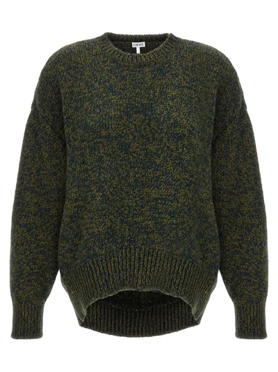 Loewe Women's Double Neck Sweater In Green