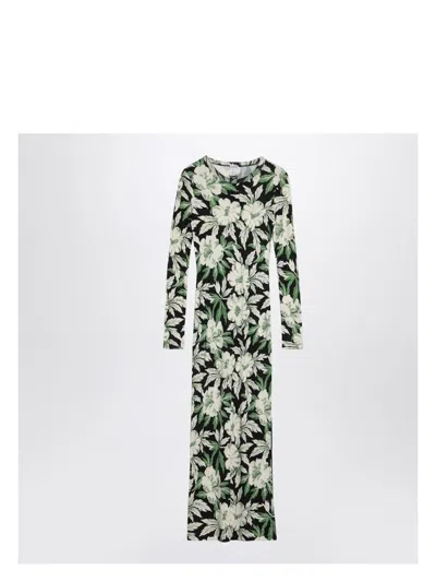 LOEWE WOMEN'S DRESS WITH FLORAL PRINT