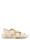 Loewe Ease Leather Sandals In Neutral